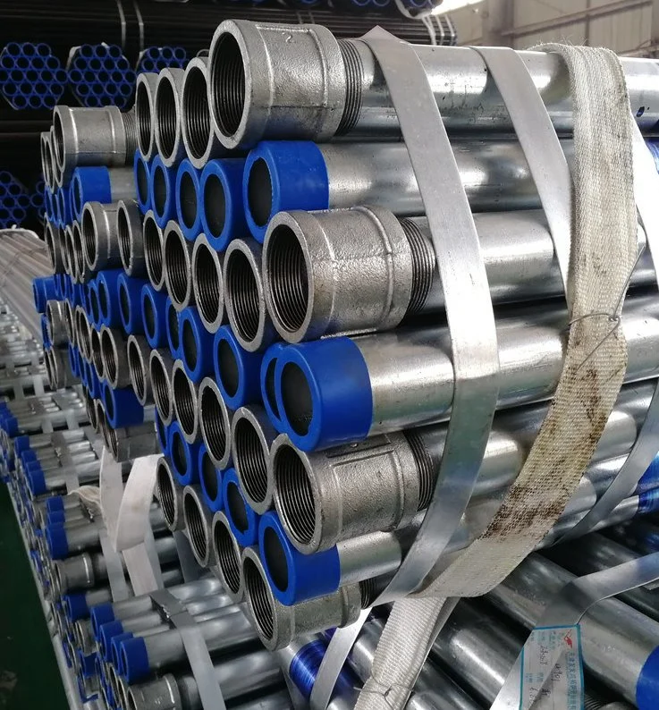 ASTM A795 A53 Grade B Sch10 Sch40 Grooved Ends Carbon Steel ERW Welded Galvanized Iron Pipe