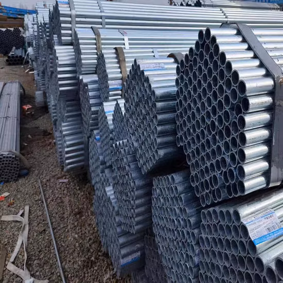 BS 1387 ASTM A53 une usine de tuyaux en acier galvanisé 500